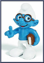 Brainy Smurf from Smurfs - Movie Smurfs manufactured by Peyo [Loose]