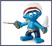 Buccaneer Smurf from Smurfs - Basic Series manufactured by Peyo [Loose]