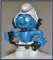 CB Operator Smurf from Smurfs - Basic Series manufactured by Peyo [Loose]