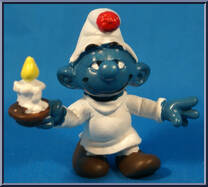 Candle Smurf from Smurfs - Basic Series manufactured by Peyo [Loose]