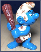 Caveman Smurf from Smurfs - Basic Series manufactured by Peyo [Loose]