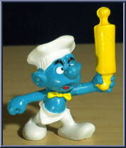 Cook Smurf (Rolling Pin) from Smurfs - Basic Series manufactured by Peyo [Loose]