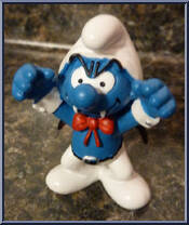 Dracula Smurf from Smurfs - Basic Series manufactured by Peyo [Loose]