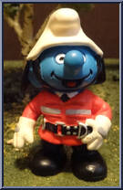 Fireman Smurf from Smurfs - Basic Series manufactured by Peyo [Loose]