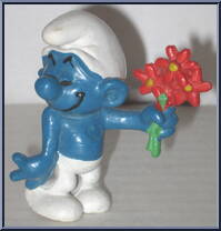 Flower Smurf from Smurfs - Basic Series manufactured by Peyo [Loose]
