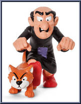 Gargamel & Azrael from Smurfs - Movie Smurfs manufactured by Peyo [Loose]