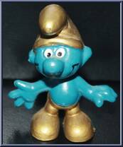 Gold Smurf from Smurfs - Basic Series manufactured by Peyo [Loose]