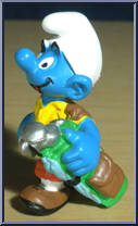 Golfer Smurf (Carrying Clubs) from Smurfs - Golf manufactured by Peyo [Loose]