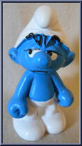 Grouchy Smurf (Looking Over) from Smurfs - Basic Series manufactured by Peyo [Loose]