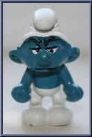 Grouchy Smurf (Looking Straight) from Smurfs - Basic Series manufactured by Peyo [Loose]