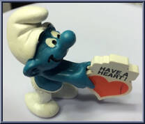 Have a Heart Smurf from Smurfs - Basic Series manufactured by Peyo [Loose]