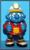 Hiker Smurf (Backpack) from Smurfs - Basic Series manufactured by Peyo [Loose]