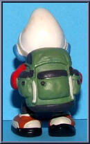 Hiker Smurf (Backpack) from Smurfs - Basic Series manufactured by Peyo [Loose]