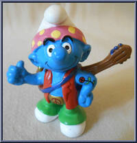Hippie Smurf from Smurfs - Basic Series manufactured by Peyo [Loose]