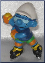 Inline Skater Smurf from Smurfs - Basic Series manufactured by Peyo [Loose]