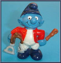 Jockey Smurf from Smurfs - Basic Series manufactured by Peyo [Loose]