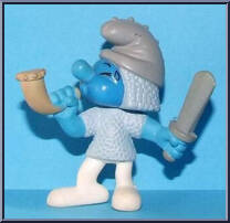 Knight #3 from Smurfs - McDonald's manufactured by Peyo [Loose]