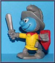 Knight #4 from Smurfs - McDonald's manufactured by Peyo [Loose]