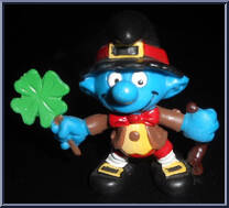 Leprechaun Smurf from Smurfs - Basic Series manufactured by Peyo [Loose]