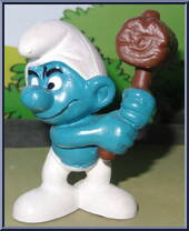 Mallet Smurf from Smurfs - Basic Series manufactured by Peyo [Loose]