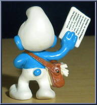 Paperboy Smurf from Smurfs - Basic Series manufactured by Peyo [Loose]