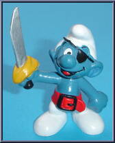 Pirate Smurf from Smurfs - Basic Series manufactured by Peyo [Loose]