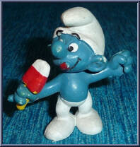 Popsicle Smurf from Smurfs - Basic Series manufactured by Peyo [Loose]
