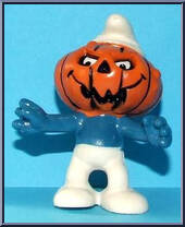 Pumpkin Head Smurf from Smurfs - Basic Series manufactured by Peyo [Loose]
