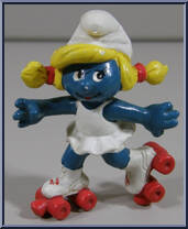 Smurfette (Roller Skating) from Smurfs - Smurfettes manufactured by Peyo [Loose]