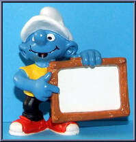 Sign Smurf from Smurfs - Basic Series manufactured by Peyo [Loose]