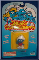 Slouchy (Raising Hand) from Smurfs - Basic Series manufactured by Peyo [Front]