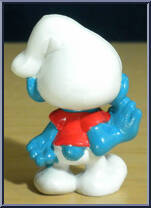 Slouchy (Raising Hand) from Smurfs - Basic Series manufactured by Peyo [Loose]