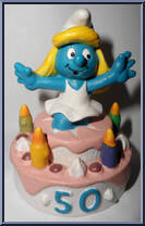 Smurfette (50th Anniversary Cake) from Smurfs - Smurfettes manufactured by Peyo [Loose]