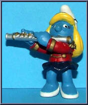 Smurfette (Flute) (Red / Black Uniform) from Smurfs - Smurfettes manufactured by Peyo [Loose]