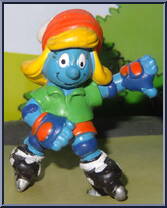 Smurfette (Roller Blading) from Smurfs - Smurfettes manufactured by Peyo [Loose]
