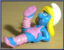 Smurfette (Aerobics) (Laying) from Smurfs - Smurfettes manufactured by Peyo [Loose]