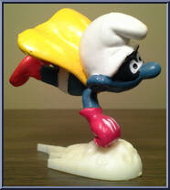 Superman Smurf from Smurfs - Basic Series manufactured by Peyo [Loose]