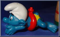 Swimmer Smurf (Inner Tube) from Smurfs - Basic Series manufactured by Peyo [Loose]