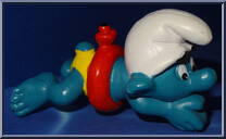 Swimmer Smurf (Inner Tube) from Smurfs - Basic Series manufactured by Peyo [Loose]