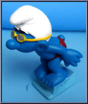Swimmer Smurf (Standing) from Smurfs - Basic Series manufactured by Peyo [Loose]