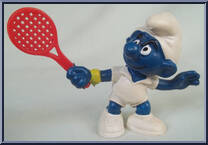 Tennis Smurf from Smurfs - Basic Series manufactured by Peyo [Loose]