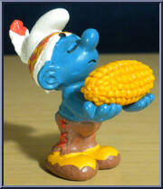 Thanksgiving Corn Smurf from Smurfs - Basic Series manufactured by Peyo [Loose]