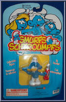 Toothpaste Smurf from Smurfs - Basic Series manufactured by Peyo [Front]