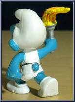 Torchbearer Smurf from Smurfs - Basic Series manufactured by Peyo [Loose]