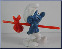Traveler Smurf from Smurfs - Basic Series manufactured by Peyo [Loose]