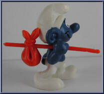 Traveler Smurf from Smurfs - Basic Series manufactured by Peyo [Loose]