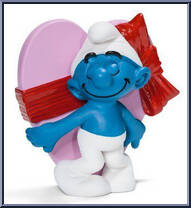 Valentine's Day Smurf from Smurfs - Basic Series manufactured by Peyo [Loose]