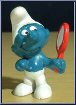 Vanity Smurf (Red Mirror) from Smurfs - Basic Series manufactured by Peyo [Loose]