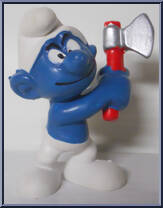 Woodcutter Smurf from Smurfs - Basic Series manufactured by Peyo [Loose]