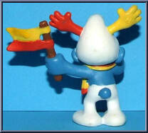 Fan Smurf from Smurfs - Basic Series manufactured by Schleich [Loose]